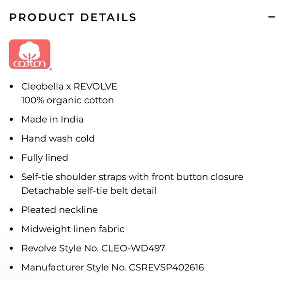 New Cleobella x Revolve Tillie Mini Dress size Large in Lavender - Picture 5 of 5